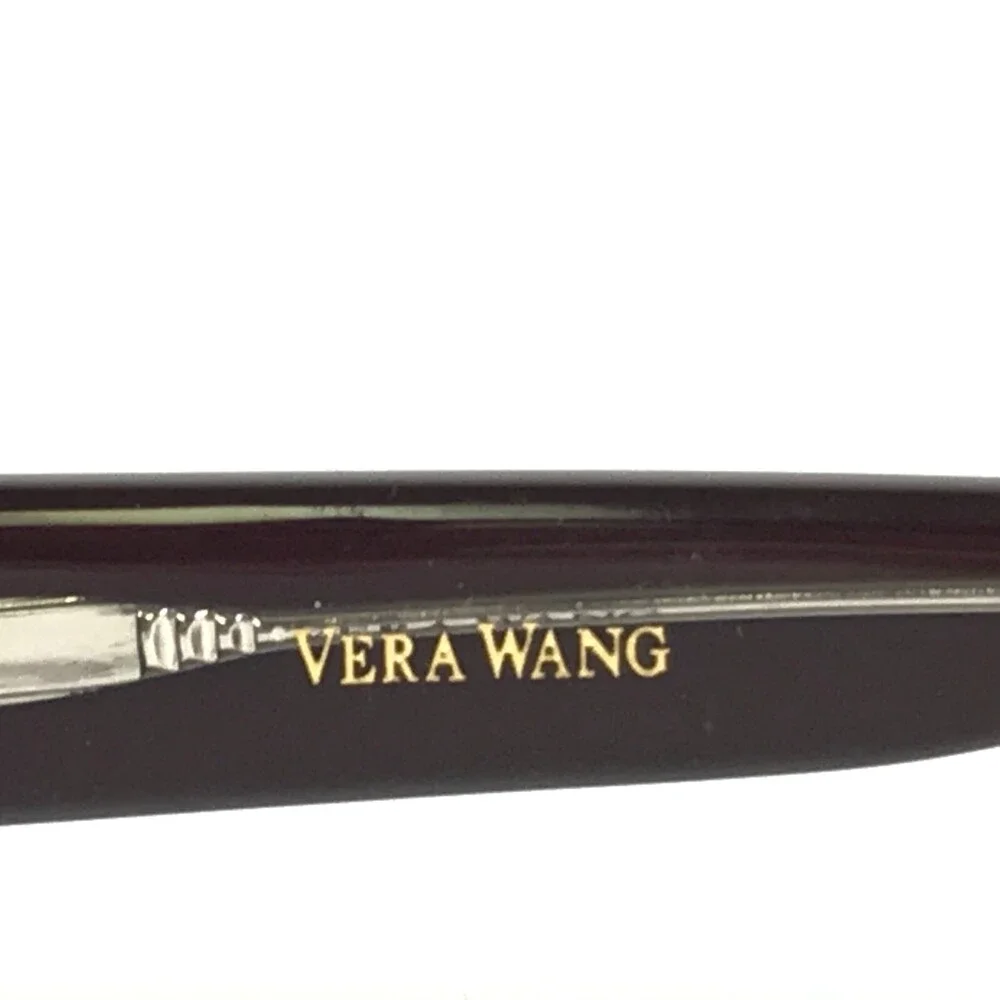 Vera Wang Eyeglasses Frames V033 CS Brown Rectangular Cat Eye Full Rim 49-16-132
